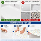 Kids Bathtub Mat Non Slip, 40 x 16 Inch Tub Mat - Image 7
