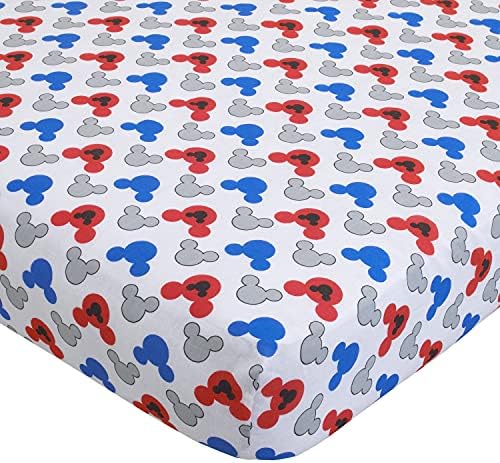 Disney Mickey's Big Adventure Blue, Fitted Bottom Sheet, Flat Top Sheet - Image 3