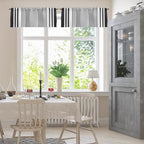 Emvency Valances for Windows, Geometric 2 Pack, 52x18 Inch - Image 2
