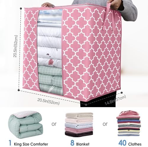 Storage Bags 3 Pack 100L Clothes Organization and Storage Containers - Image 2