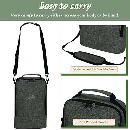 Tirrinia 2 Bottle Wine Cooler Bag Tote - Image 3