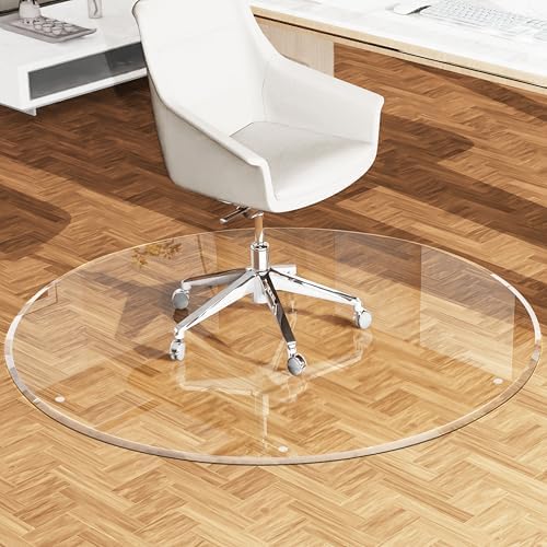 MESAILUP Beveled Edge 40" Round Office Chair Mat by MESAILUP