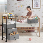 3In1 Modanais Baby Diaper Caddy Organizer Cart - Image 3