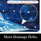 Bathtub Mat Non Slip 26.8x15.1In, Swordfishes Ocean Bath Mat - Image 2