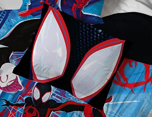 Marvel Spiderman Queen Comforter Set 7 Piece Kids Bedding - Image 6