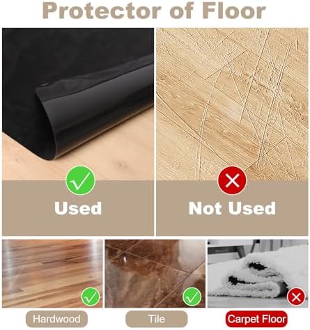 50" x 60" Office Chair Mat for Hardwood Floor, Durable PVC Floor Protector - Image 5