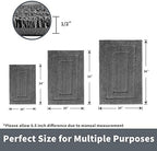 GRANNY SAYS Dark Grey Bathroom Rug 20" x 30", Non-Slip Microfiber Bath Mat - Image 2