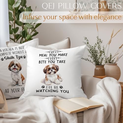 Funny Shih Tzu Pillow Cover 18x18, Shih Tzu Gifts - Image 3