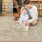 9x12 Area Rugs for Living Room: Washable Large Vintage Floral Rug Low Pile - Image 4