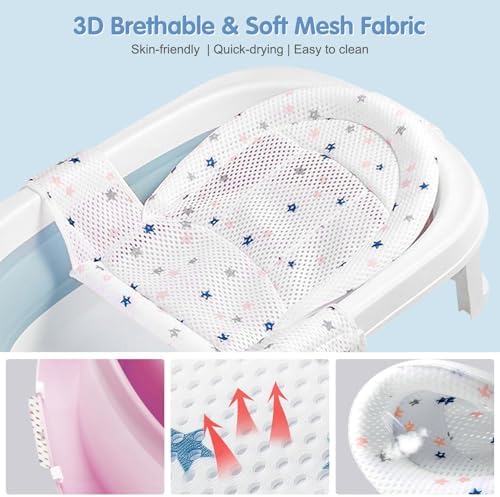 Colorlife Baby Bath Seat Support Net Infant Bathing Seat Support Mat, - Image 5