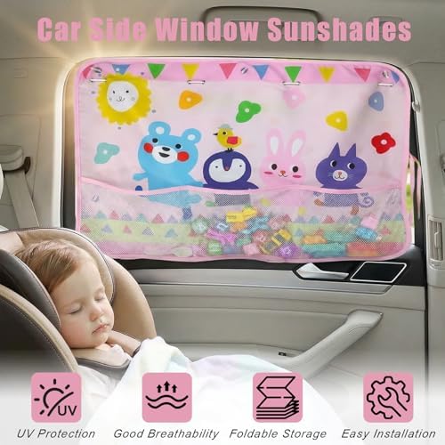 Car Window Shade for Baby, Cute Dino Pals - Image 3