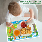 Disposable Sticky Placemats for Toddlers, 20 Pack Kids Table Mats - Image 2