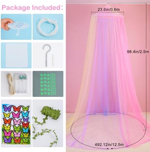 FIOBEE Bed Canopy for Girls Room - Image 6