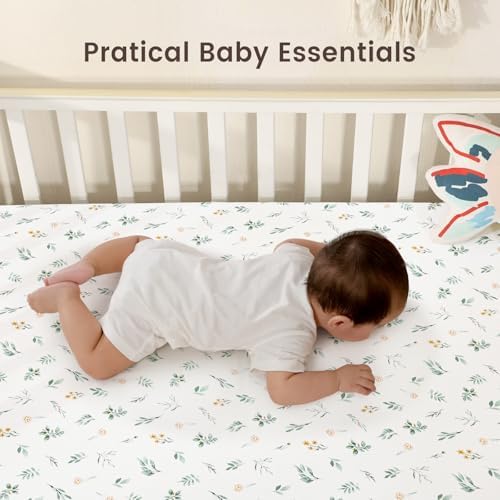 david's kids 3 Pack Mini Crib Sheets, Soft Breathable Premium Pack N Play Sheets - Image 6