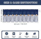 ASPMIZ Farmhouse Cotton Linen Valances - Image 2