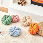Uvvyui Knot Pillows, 14 Inch Decorative Throw Pillows Round Pillows Cushion - Image 4