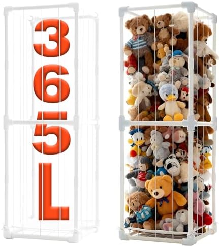 Stuffed Animal Storage Organizer, Upgraded Quick-Lock Vertical Toy Holder - Image 3