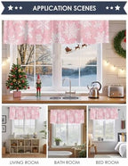Vandarllin Christmas Kitchen Curtains Valances - Image 6