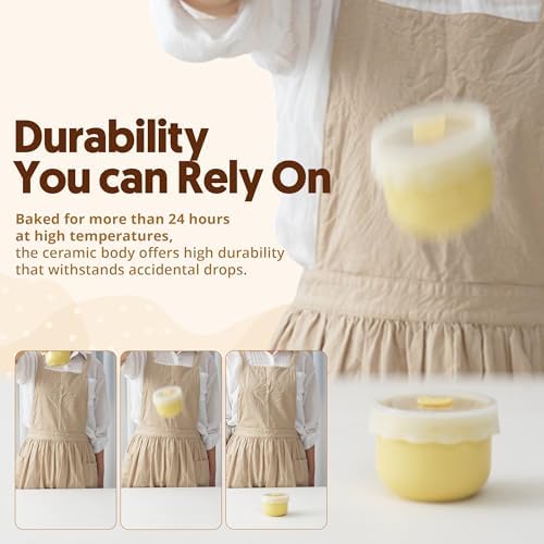 Ceramic Baby Food Storage Container, Airtight BPA-Free Jar - Image 4
