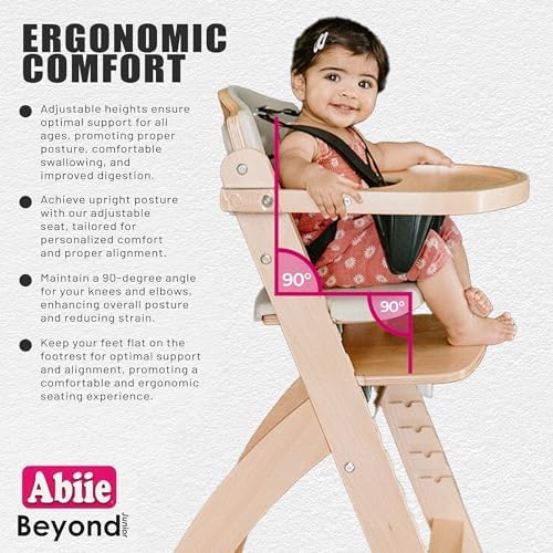 Abiie Beyond Junior Convertible Wooden High Chair - Image 5