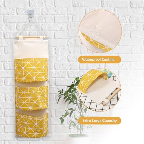 COVRA 3-Pack Wall Hanging Storage Bags – Over-the-Door Organizers - Image 4