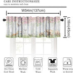 Forest Valance Curtain for Kitchen, Window Treatment Cartoon Nature Forest - Image 2