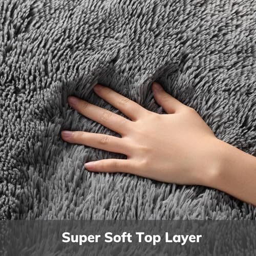 Ophanie Area Rugs 10x14 Living Room, Large Grey Bedroom Carpet, Big Shag Indoor - Image 2