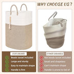 Woven Laundry Basket for Clothes, 100L Large Rectangle Laundry Hampers - Image 3
