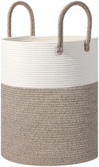 Large Woven Laundry Basket Hamper, 100L Cotton Rope Storage Bin by Hobasket