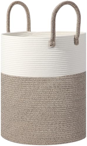 Large Woven Laundry Basket Hamper, 100L Cotton Rope Storage Bin by Hobasket