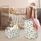 NTAOHAMPER Large Round Canvas Linen Laundry Hamper, Waterproof Storage Bin - Image 2