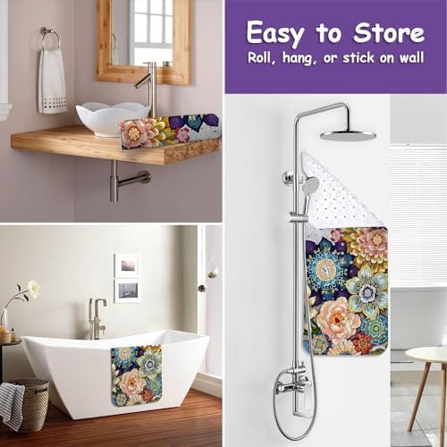 Bathtub Mat Non Slip, Bohemia Extra Long Bath tub Mat Shower Floor Mat - Image 4