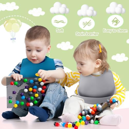 Mepase Silicone Bibs for Baby Waterproof Silicone Bib - Image 5