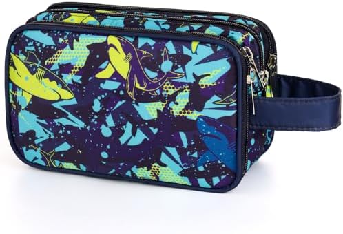 Shark Kids Toiletry Bag for Boys, Travel Toiletry Bag for Little Young Boys by Vipdeal