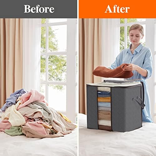 Lifewit 90L Extra Large Blanket Storage Bags, Foldable Comforter Storage - Image 5