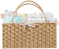 HBlife Large Baby Diaper Caddy Organizer, Paper Rope Storage Baskets Nursery Bin by HBlife