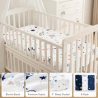david's kids 3 Pack Fitted Crib Sheets, Ultra Soft Breathable Comfortable Baby - Image 3