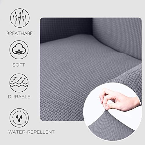 Granbest Premium Water Repellent Wingback Chair Cover 2-Piece High Stretch - Image 4