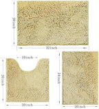 Bathroom Rugs Sets 3 Piece Non Slip, Bath Rugs - Image 3