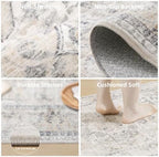 8x10 Area Rugs for Living Room: Washable Bedroom Rug Non Slip Boho Carpet - Image 5