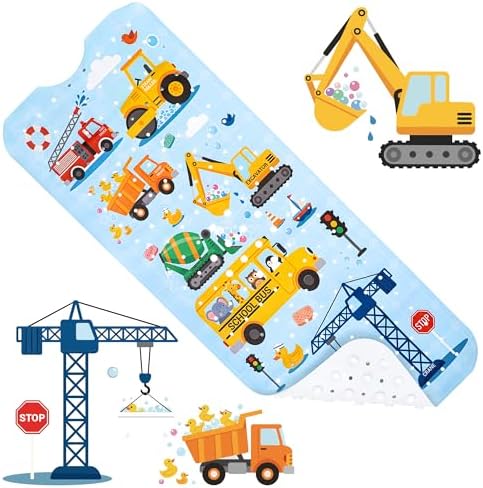 Baby Bath Mat for Kids Toddler 40" x 16" Soft PVC Kids Bathtub Mat by MUMUQ