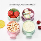 2 PCS Milk Powder Pots, Candy Storage Tank, Formula Dispenser Portable Milk - Image 3