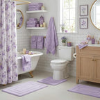 GRANNY SAYS Lilac Bathroom Rugs Set 3 Piece, Soft Microfiber Bath Mats by GRANNYSAYS