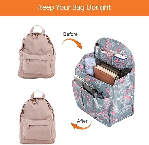 Surblue Backpack Organizer Insert Liner Hanging Travel Rucksack Purse and - Image 5