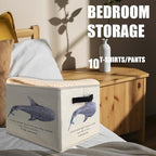 Ocean Whale Shark Christian Storage Bins Basket, Coastal Isaiah 43:2 Bible - Image 4