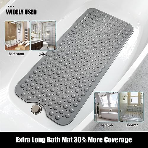 Non Slip Bathtub Shower Mat, Extra Long Bath Mat - Image 5