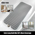 Non Slip Bathtub Shower Mat, Extra Long Bath Mat - Image 5