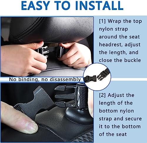 Aokdom 2PCS Car Seat Back Organizer, Extra Large Capacity Car Seat Organizer - Image 4