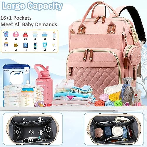 SHITIESHOU Diaper Bag Backpack Baby Bag, Baby Girl Boy Diaper Bag - Image 2