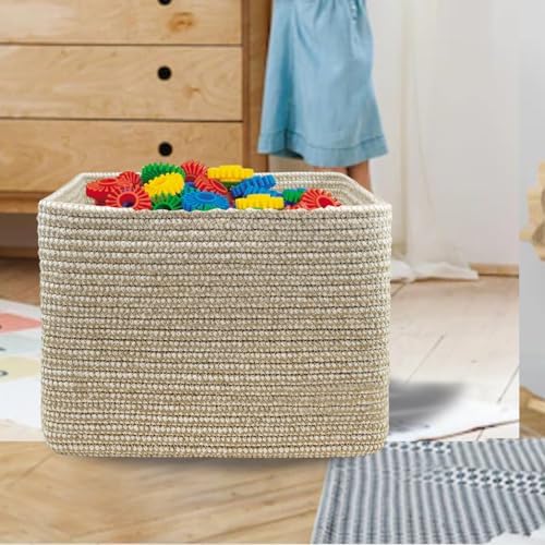 COMFY-HOMI Cotton Rope Woven Basket - Image 6
